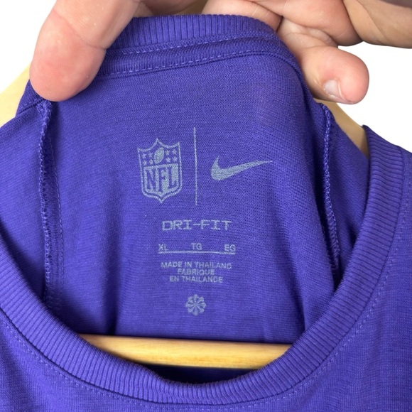 NWT NIKE MINNESOTA VIKINGS WOMENS PURPLE FLOWY SHORT SLEEVE T-SHIRT SZ XL - Picture 4 of 10